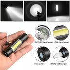 🔦 Emergency Pocket Torch USB Rechargeable Work Light