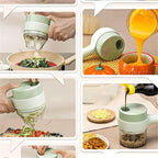 4-in-1 Portable Electric Vegetable Cutter Set