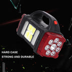 4-in-1 Solar Emergency Light with Power Bank & USB Charging