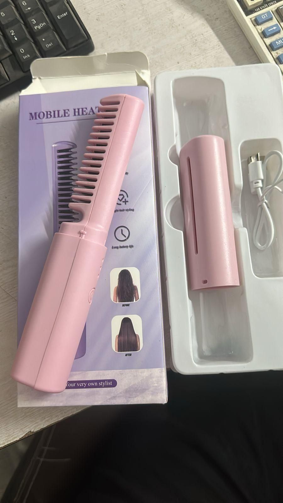 Meneflix Cordless Hair Straightener Comb
